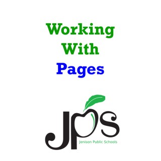 Working With Pages '09