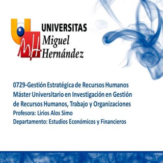 Gestión Estratégica de Recursos Humanos (umh0729) Curso 2012-2013