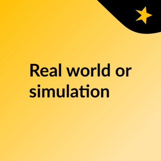 Real world or simulation